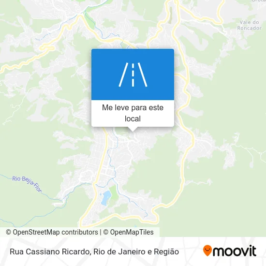 Rua Cassiano Ricardo mapa