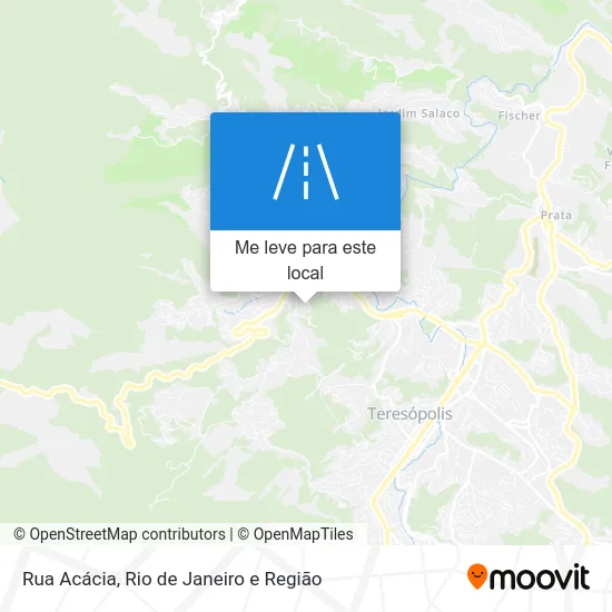 Rua Acácia mapa