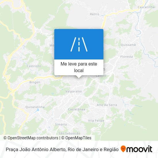 Praça João Antônio Alberto mapa