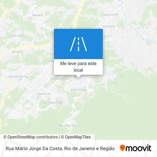 Rua Mário Jorge Da Costa mapa