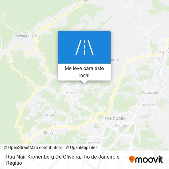 Rua Nair Kronenberg De Oliveira mapa