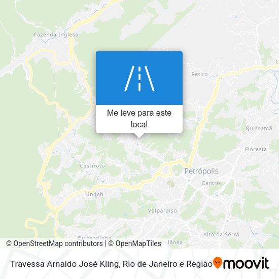 Travessa Arnaldo José Kling mapa