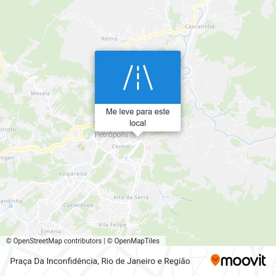 Praça Da Inconfidência mapa