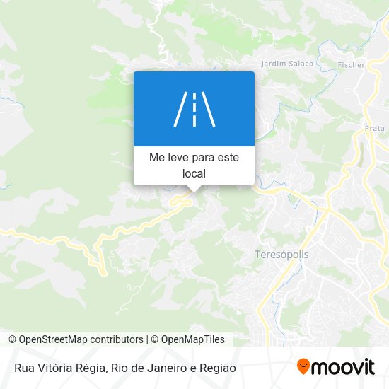 Rua Vitória Régia mapa