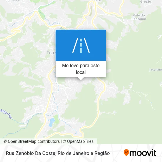 Rua Zenóbio Da Costa mapa