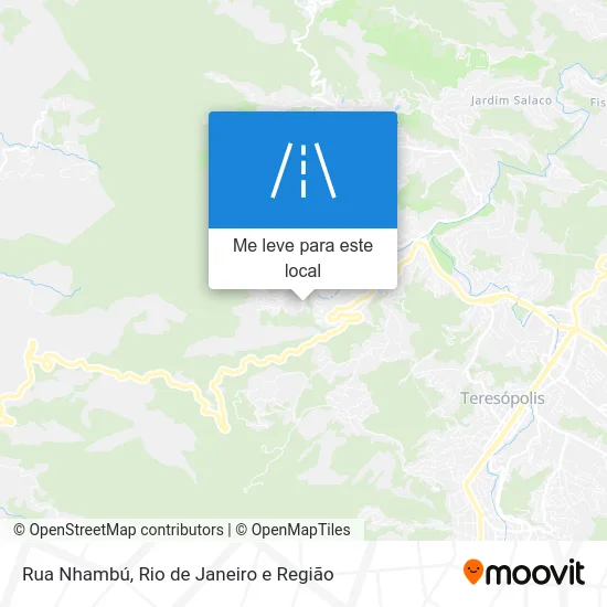 Rua Nhambú mapa