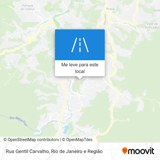 Rua Gentil Carvalho mapa