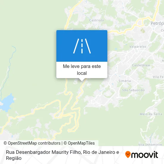 Rua Desenbargador Maurity Filho mapa