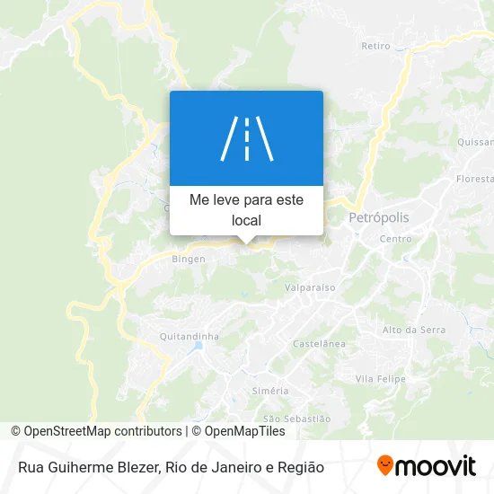 Rua Guiherme Blezer mapa