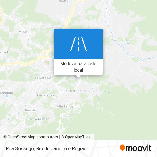 Rua Sossego mapa