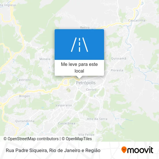 Rua Padre Siqueira mapa