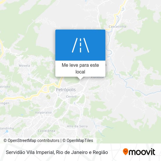 Servidão Vila Imperial mapa