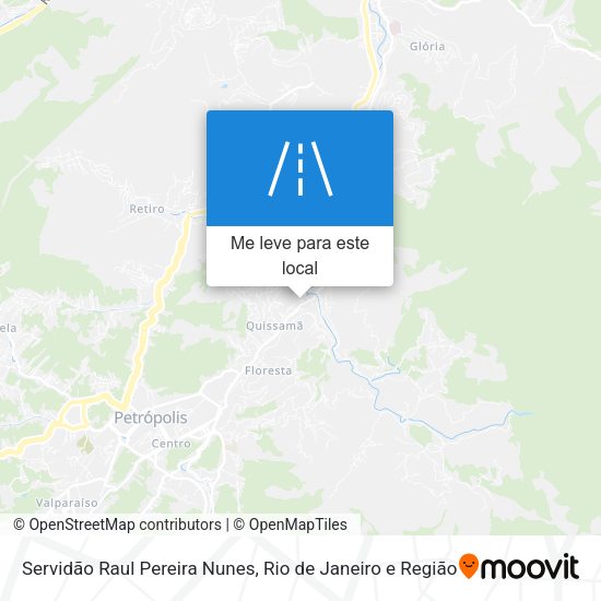 Servidão Raul Pereira Nunes mapa