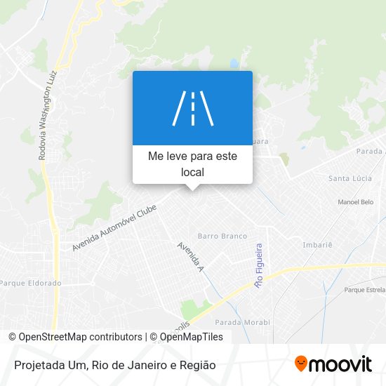 Projetada Um mapa