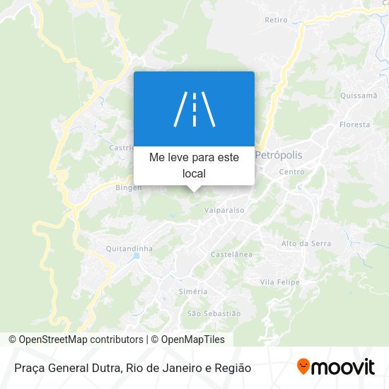 Praça General Dutra mapa