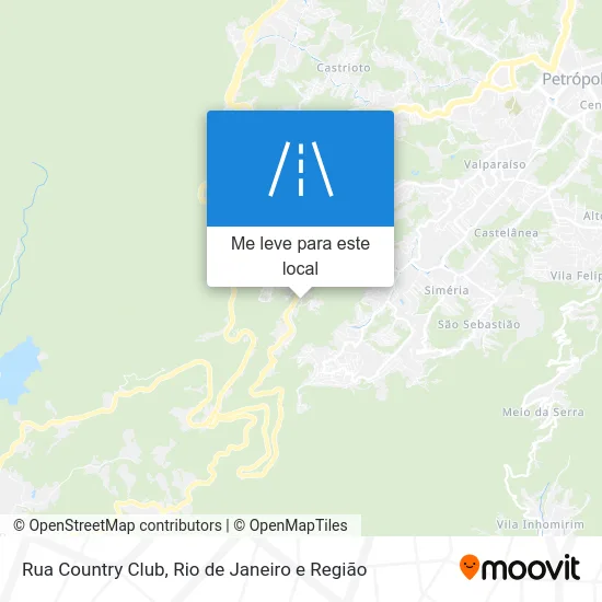 Rua Country Club mapa