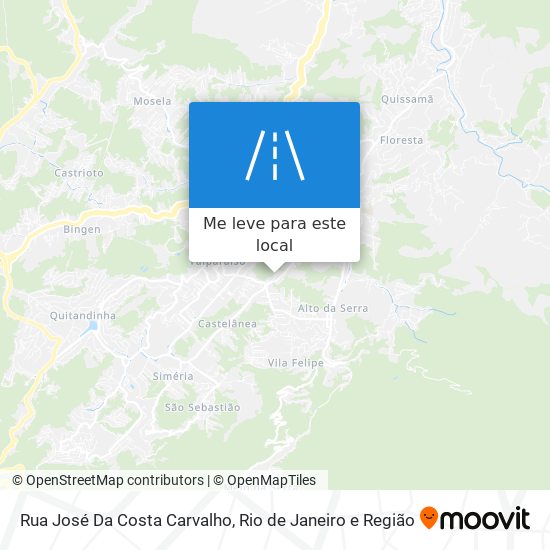 Rua José Da Costa Carvalho mapa