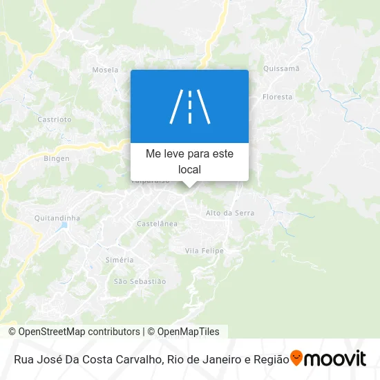Rua José Da Costa Carvalho mapa