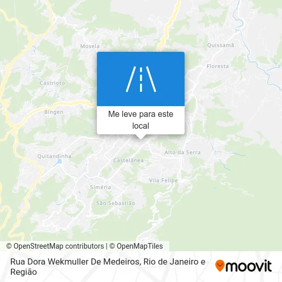Rua Dora Wekmuller De Medeiros mapa