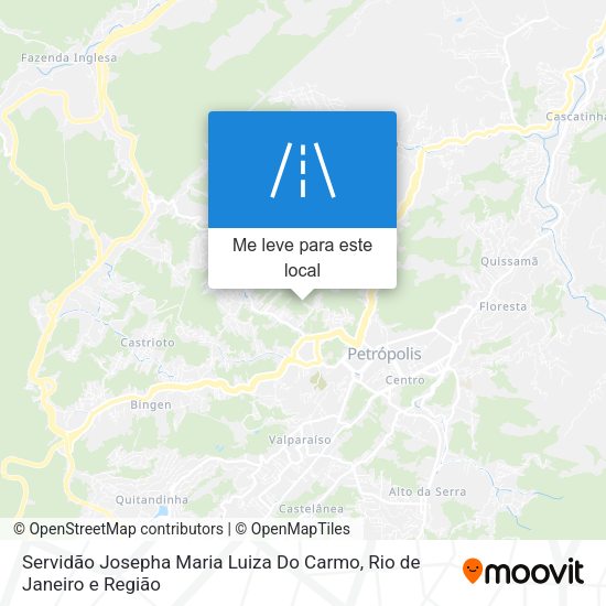 Servidão Josepha Maria Luiza Do Carmo mapa