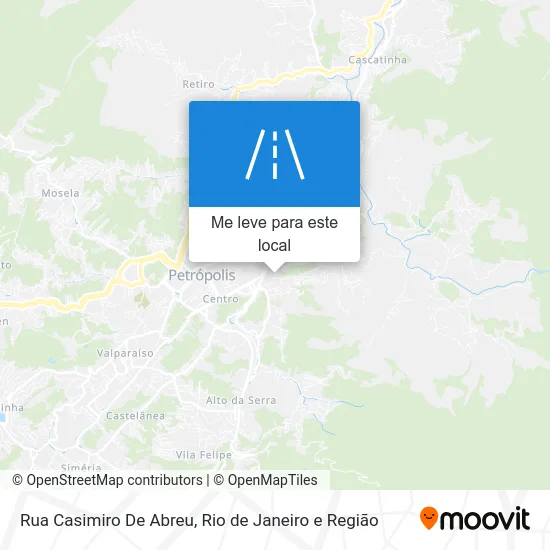 Rua Casimiro De Abreu mapa