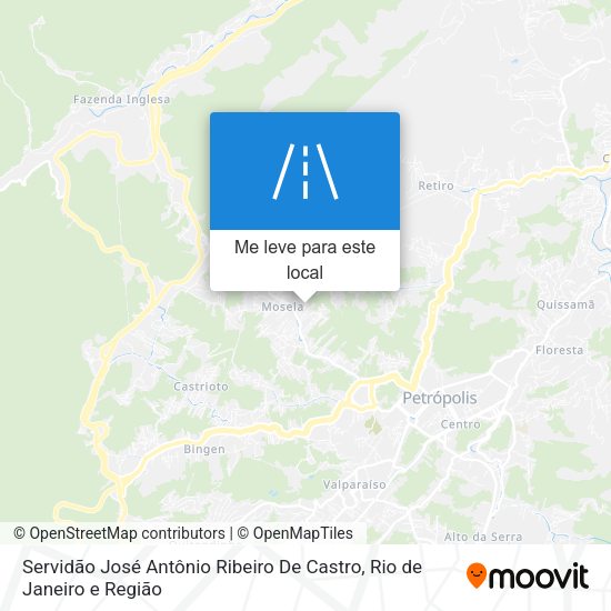 Servidão José Antônio Ribeiro De Castro mapa
