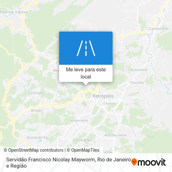 Servidão Francisco Nicolay Mayworm mapa
