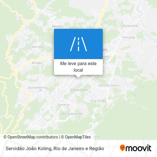 Servidão João Koling mapa