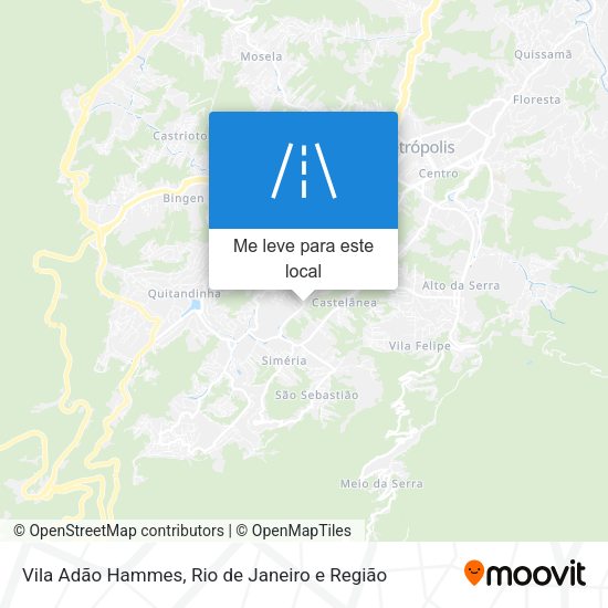 Vila Adão Hammes mapa
