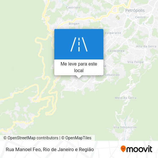 Rua Manoel Feo mapa