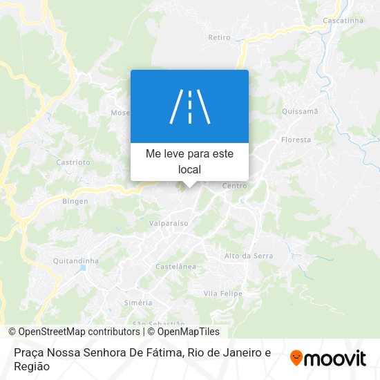Praça Nossa Senhora De Fátima mapa