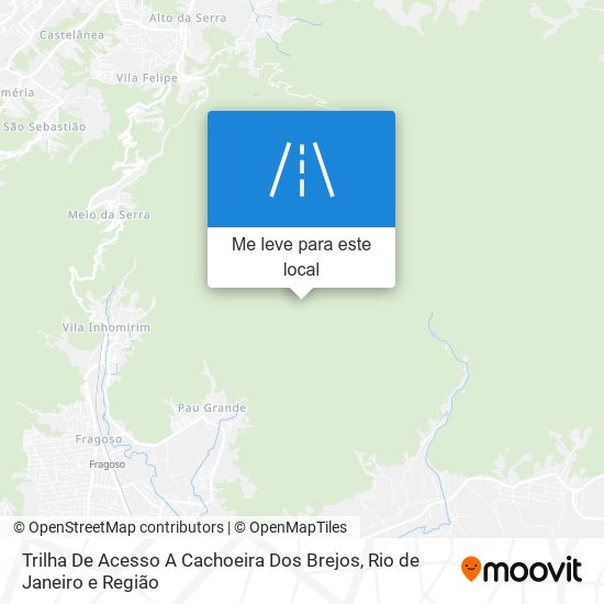 Trilha De Acesso A Cachoeira Dos Brejos mapa