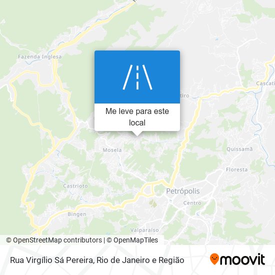 Rua Virgílio Sá Pereira mapa