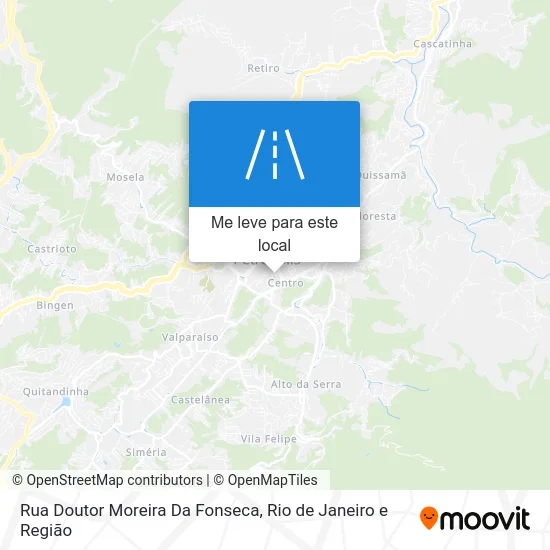 Rua Doutor Moreira Da Fonseca mapa