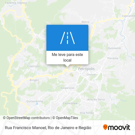 Rua Francisco Manoel mapa