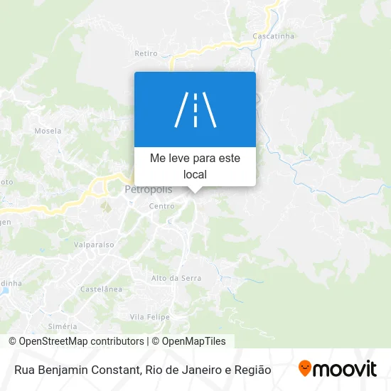 Rua Benjamin Constant mapa