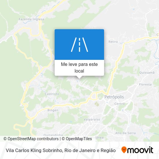 Vila Carlos Kling Sobrinho mapa