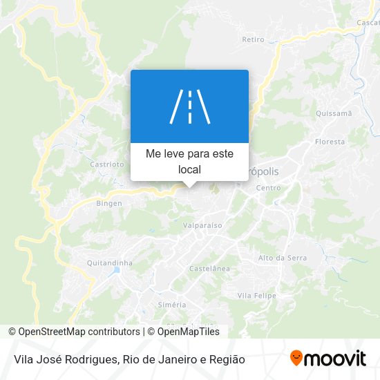Vila José Rodrigues mapa