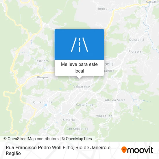 Rua Francisco Pedro Woll Filho mapa