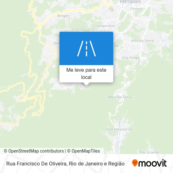 Rua Francisco De Oliveira mapa