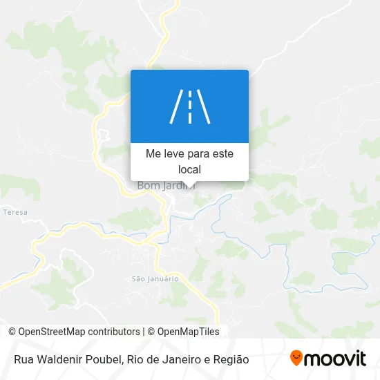 Rua Waldenir Poubel mapa