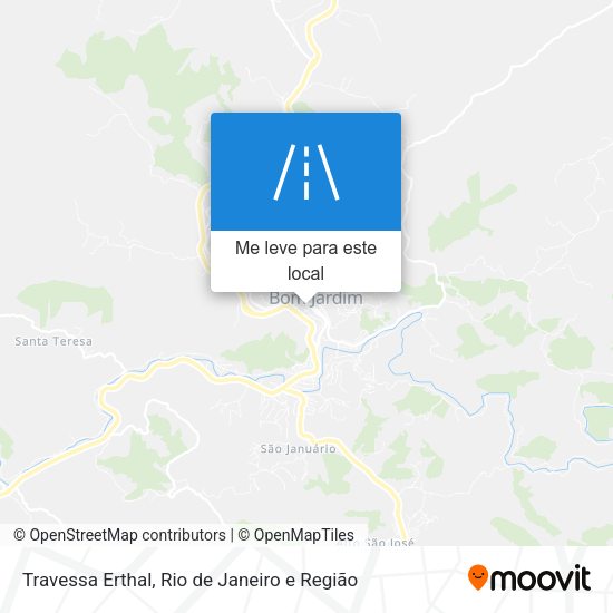 Travessa Erthal mapa