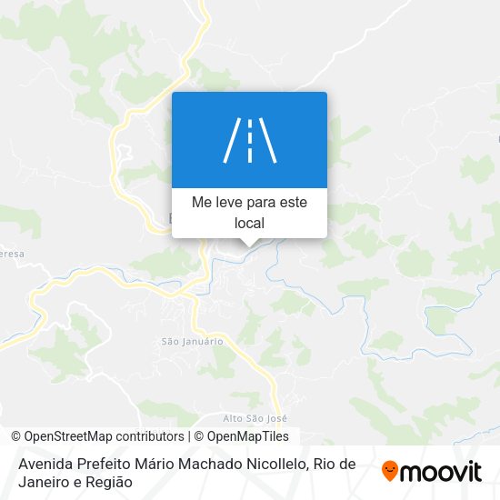 Avenida Prefeito Mário Machado Nicollelo mapa