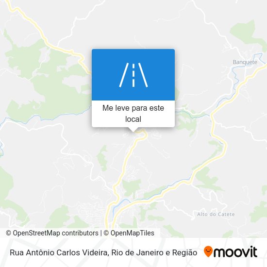 Rua Antônio Carlos Videira mapa