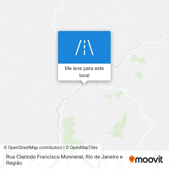 Rua Clarindo Francisco Monnerat mapa