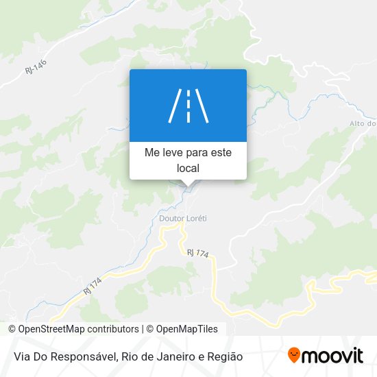 Via Do Responsável mapa