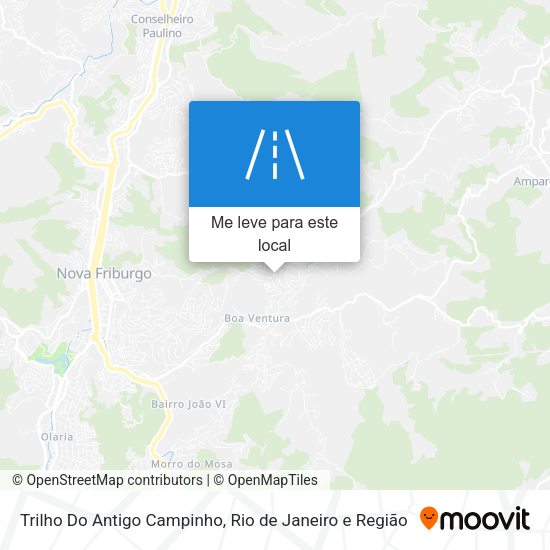 Trilho Do Antigo Campinho mapa