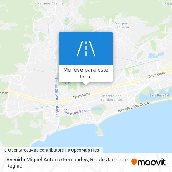 Avenida Miguel Antônio Fernandes mapa