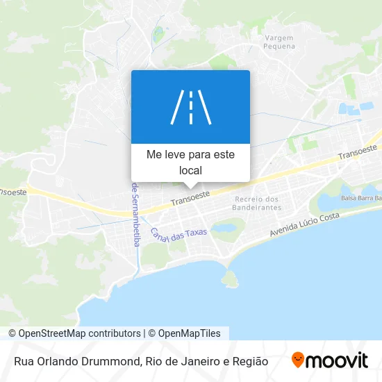 Rua Orlando Drummond mapa