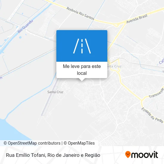 Rua Emílio Tofani mapa